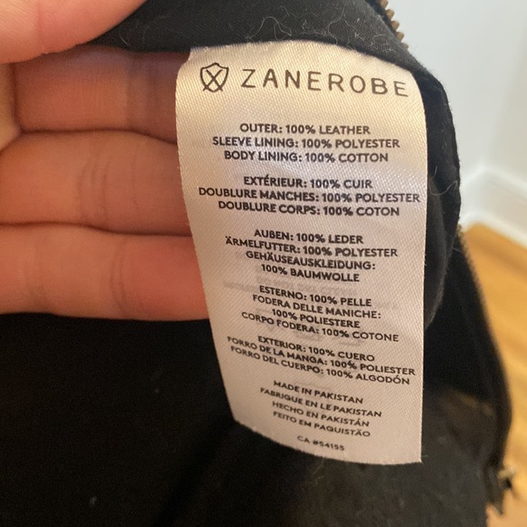 RARE Zanerobe tri-color hooded leather jacket size medium - Picture 3 of 8